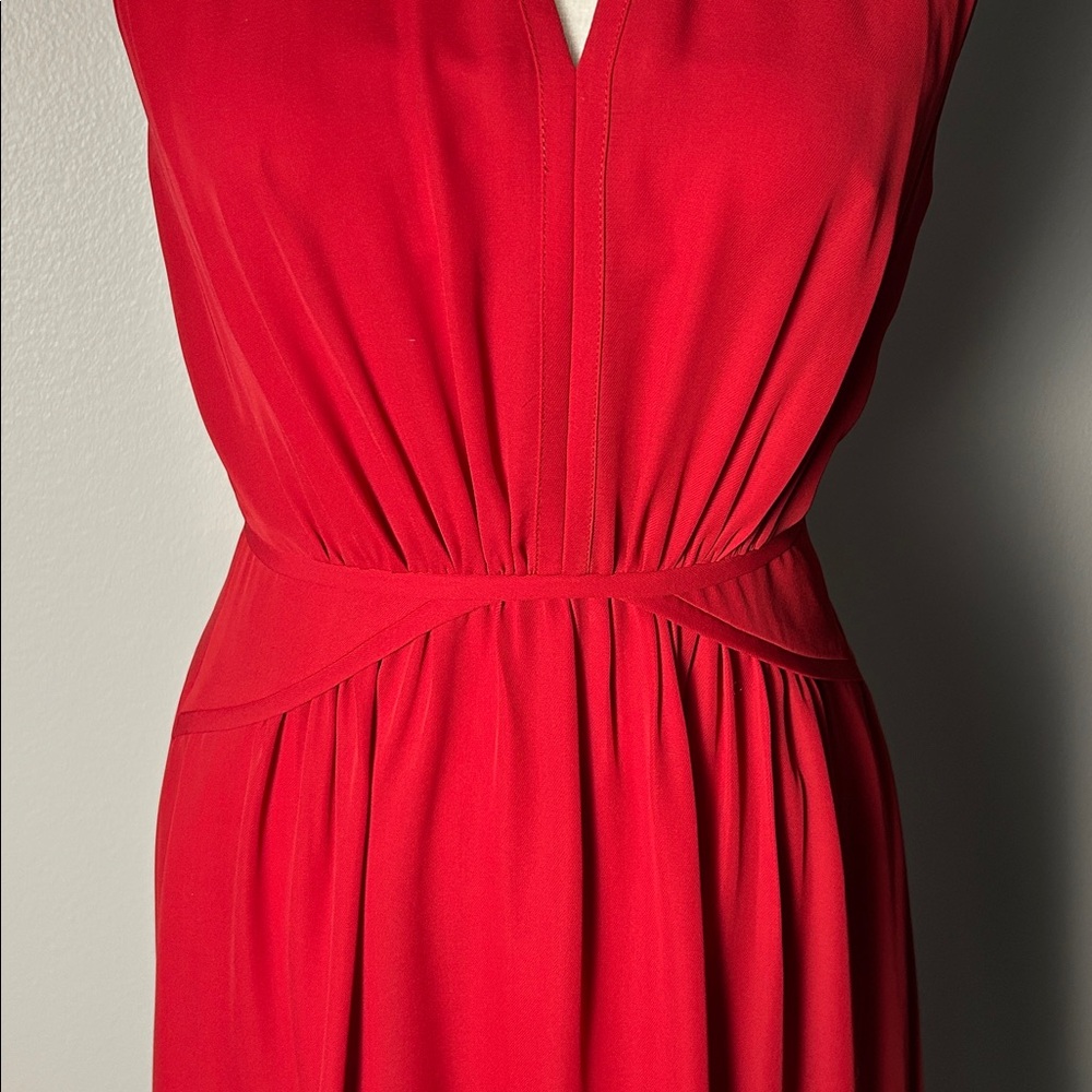 Banana Republic Red Sleeveless Dress (Size 2) - Picture 2 of 6